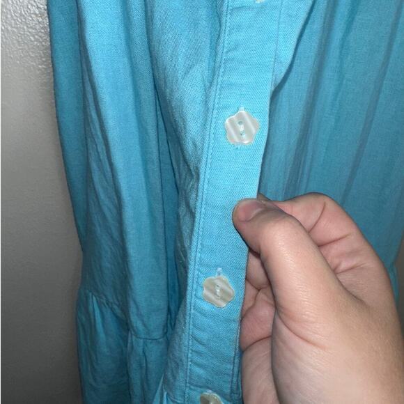 Stoney Clover x Target Puff Sleeve Square Neck Ruffle Mini Dress Blue L - Picture 5 of 7